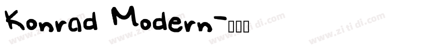 Konrad Modern字体转换